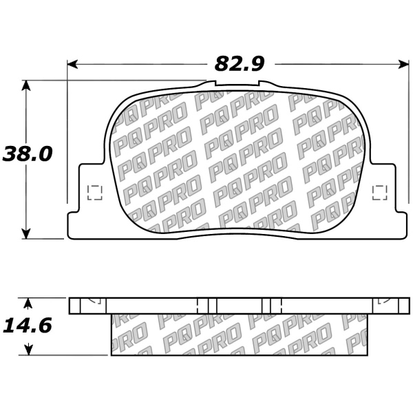 Centric Posi Quiet Pro™ Ceramic Rear Disc Brake Pads 500.08350