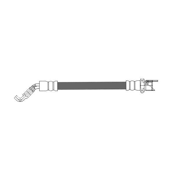 Centric Rear Lower Brake Hose 150.44439