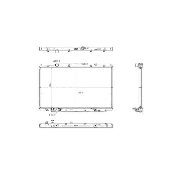 TYC Engine Coolant Radiator 2956