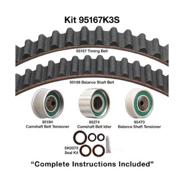 Dayco Timing Belt Kit 95167K3S