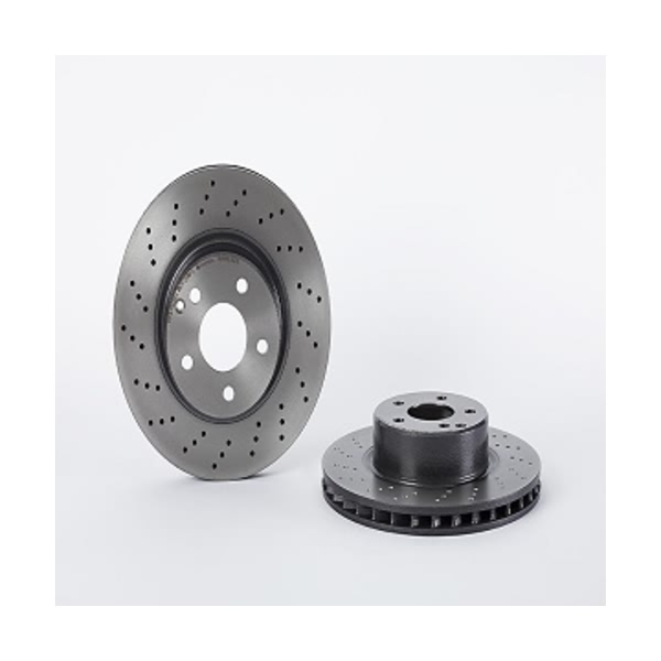 brembo UV Coated Series Drilled Vented Front Brake Rotor 09.8127.11