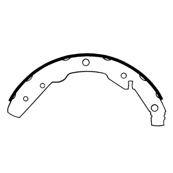 Centric Premium Rear Drum Brake Shoes 111.03740