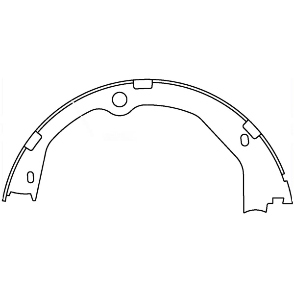 Centric Premium Rear Parking Brake Shoes 111.10510