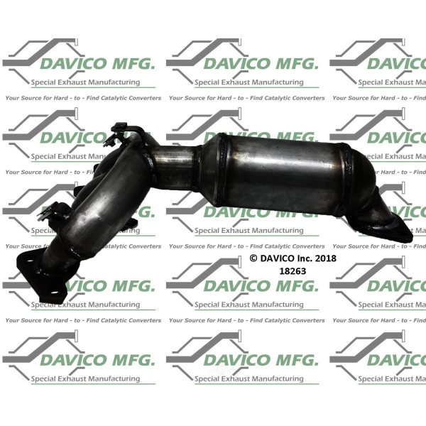 Davico Exhaust Manifold with Integrated Catalytic Converter 18263