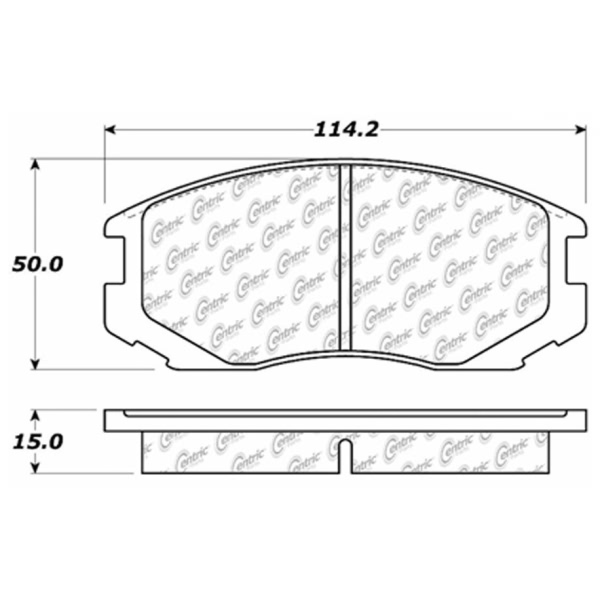 Centric Posi Quiet™ Ceramic Front Disc Brake Pads 105.06020