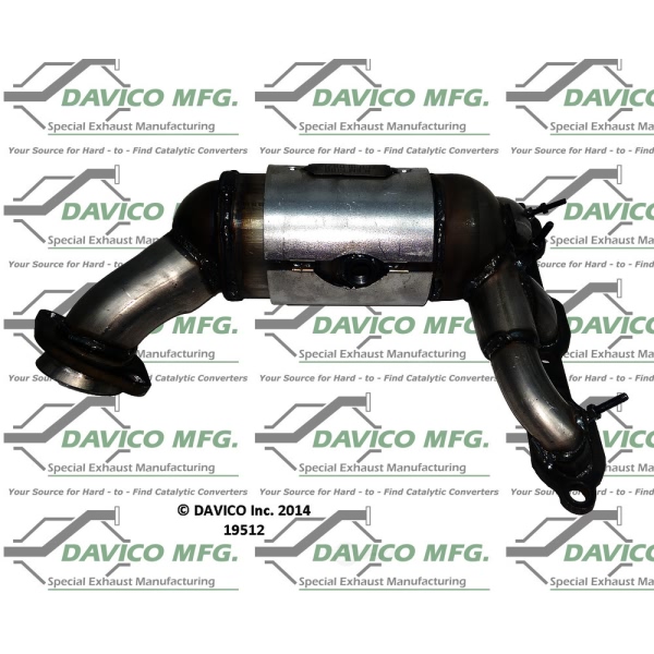 Davico Exhaust Manifold with Integrated Catalytic Converter 19512