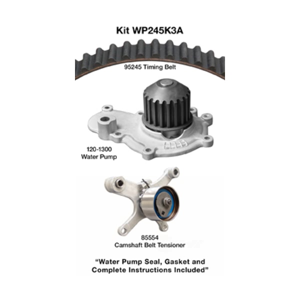 Dayco Timing Belt Kit With Water Pump WP245K3A