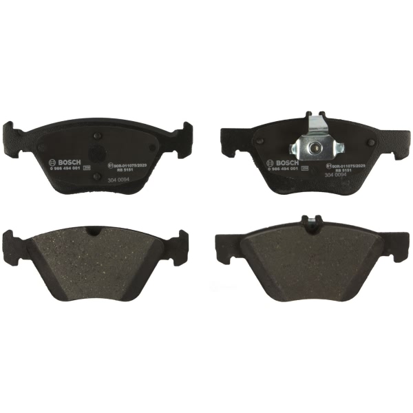 Bosch EuroLine™ Semi-Metallic Front Disc Brake Pads 0986494001