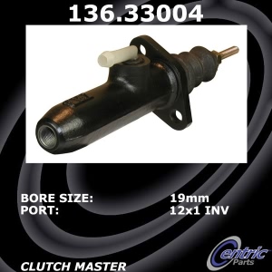 Centric Premium Clutch Master Cylinder for Audi 90 - 136.33004