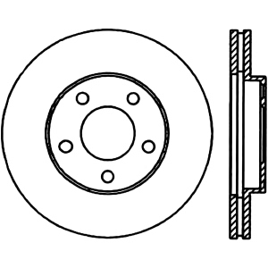 Centric Premium™ Brake Rotor for 1997 Ford Mustang - 125.61041