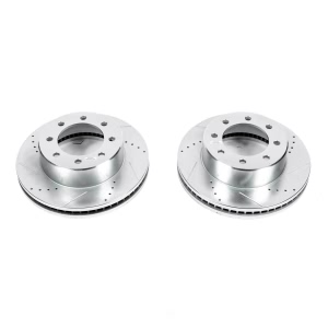 Power Stop PowerStop Evolution Performance Drilled, Slotted& Plated Brake Rotor Pair for 2012 Ram 2500 - AR8373XPR