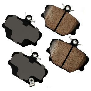 Akebono EURO™ Ultra-Premium Ceramic Front Disc Brake Pads for 2012 Smart Fortwo - EUR1252