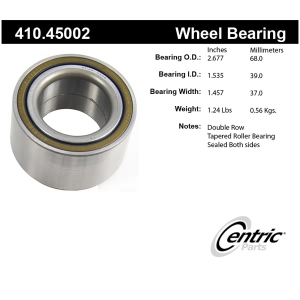 Centric Premium™ Wheel Bearing for 1986 Ford Tempo - 410.45002