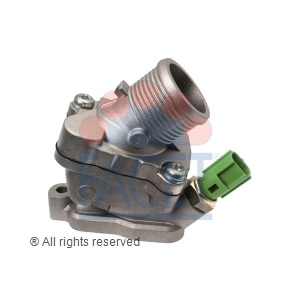 facet Engine Coolant Thermostat and Housing Assembly with Temperature Sensor for 2005 Volvo S60 - 7.8606