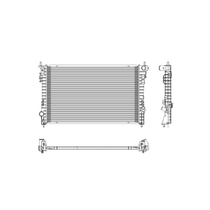 TYC Engine Coolant Radiator for 2010 Lincoln MKX - 2936