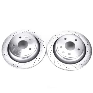 Power Stop PowerStop Evolution Performance Drilled, Slotted& Plated Brake Rotor Pair for 2002 Dodge Ram 1500 - AR8752XPR