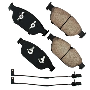 Akebono EURO™ Ultra-Premium Ceramic Front Disc Brake Pads for 2011 Audi A8 Quattro - EUR1549