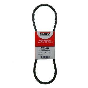BANDO Precision Engineered Raw Edge Cogged V-Belt for 1985 Plymouth Reliant - 2240