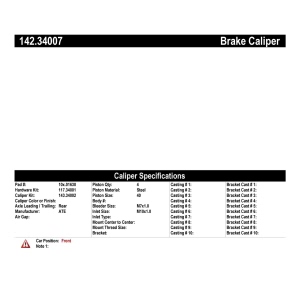 Centric Posi Quiet™ Loaded Brake Caliper for BMW 633CSi - 142.34007