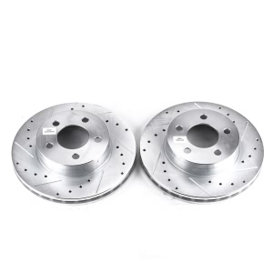 Power Stop PowerStop Evolution Performance Drilled, Slotted& Plated Brake Rotor Pair for 1999 Mazda B4000 - AR8554XPR