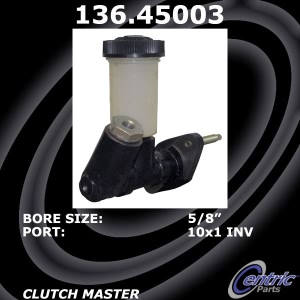 Centric Premium Clutch Master Cylinder for 1988 Mazda B2200 - 136.45003