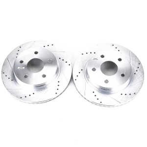Power Stop PowerStop Evolution Performance Drilled, Slotted& Plated Brake Rotor Pair for 2007 Dodge Ram 1500 - AR8750XPR
