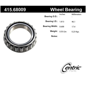 Centric Premium™ Rear Driver Side Outer Wheel Bearing for 1984 Jeep J20 - 415.68009