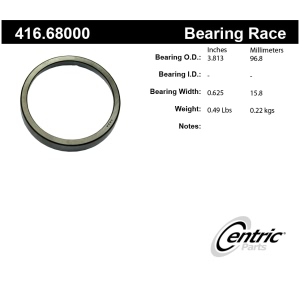 Centric Premium™ Front Inner Wheel Bearing Race for 2012 Ford E-350 Super Duty - 416.68000