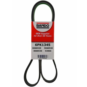 BANDO Rib Ace™ V-Ribbed Serpentine Belt for Chrysler LHS - 6PK1345