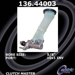 Centric Premium Clutch Master Cylinder for 2001 Toyota Camry - 136.44003