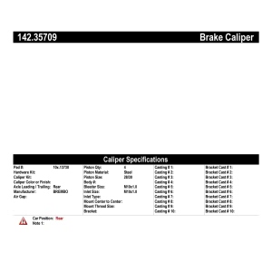 Centric Posi Quiet™ Loaded Brake Caliper for 2009 Mercedes-Benz C63 AMG - 142.35709