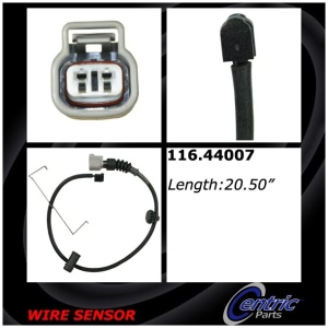 Centric Brake Pad Sensor Wire for Lexus - 116.44007