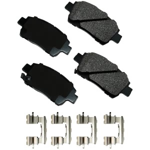 Akebono Pro-ACT™ Ultra-Premium Ceramic Front Disc Brake Pads for 2004 Toyota Echo - ACT822A