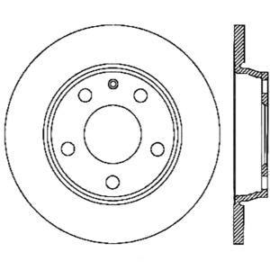 Centric Gcx Brake Rotor for 2001 Audi A4 - 320.33108C