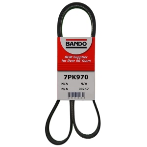 BANDO Rib Ace™ V-Ribbed OEM Quality Serpentine Belt for 2016 Kia Optima - 7PK970