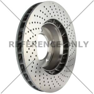 Centric SportStop Drilled 1-Piece Front Driver Side Brake Rotor for 2020 Porsche 718 Cayman - 128.37038