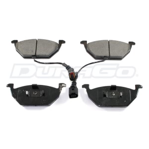 DuraGo Premium Semi Metallic Front Disc Brake Pads for 2005 Volkswagen Golf - BP768AMS