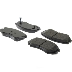 Centric Posi Quiet™ Extended Wear Semi-Metallic Front Disc Brake Pads for 2006 Hyundai Tucson - 106.09240