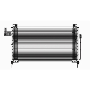 TYC A/C Condenser for 2001 Mazda Protege - 3077