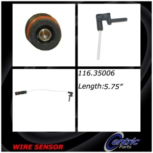 Centric Brake Pad Sensor Wire for 2010 Mercedes-Benz G550 - 116.35006