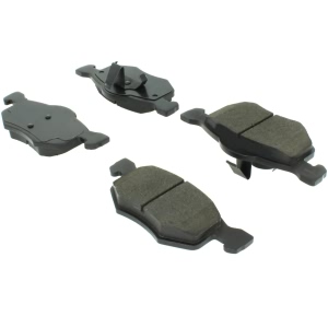 Centric Posi Quiet™ Extended Wear Semi-Metallic Front Disc Brake Pads for 2004 Mazda Tribute - 106.08430