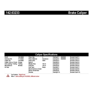 Centric Posi Quiet™ Loaded Brake Caliper for 2015 Dodge Viper - 142.63233