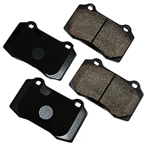 Akebono EURO™ Ultra-Premium Ceramic Rear Disc Brake Pads for 2002 Jaguar XKR - EUR592