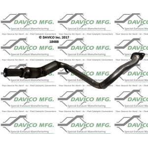 Davico Direct Fit Catalytic Converter and Pipe Assembly for 2010 Land Rover Range Rover Sport - 18488