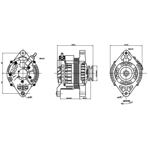 TYC Alternator for 2002 Nissan Xterra - 2-13778