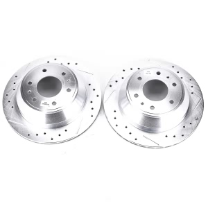 Power Stop PowerStop Evolution Performance Drilled, Slotted& Plated Brake Rotor Pair for 2007 Chevrolet Trailblazer - AR8647XPR