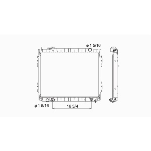 TYC Engine Coolant Radiator for 1999 Toyota Tacoma - 1778