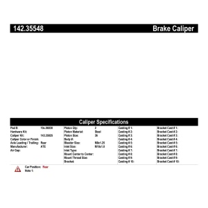 Centric Posi Quiet™ Loaded Brake Caliper for Mercedes-Benz SL320 - 142.35548