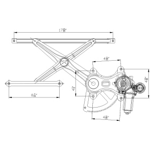 TYC TYC Power Window Motor and Regulator Assembly - 660207