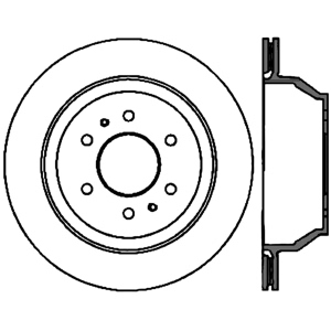 Centric Premium™ High Carbon Alloy Brake Rotor for 2005 Isuzu Ascender - 125.66052